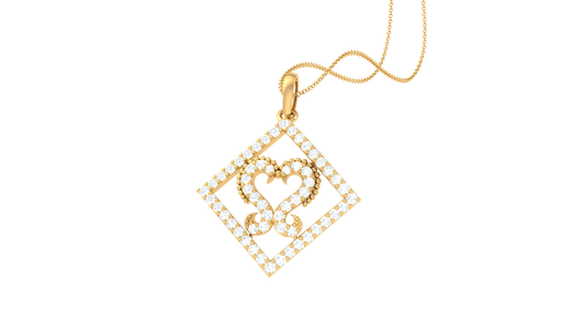 Devotional 0.37 ct Lab Grown Diamond Pendant Without Chain