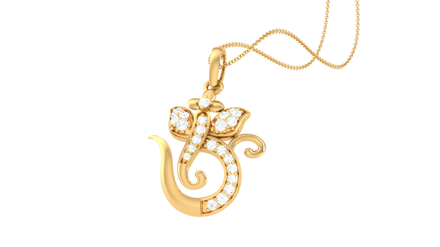Devotional 0.14 ct Lab Grown Diamond Pendant Without Chain