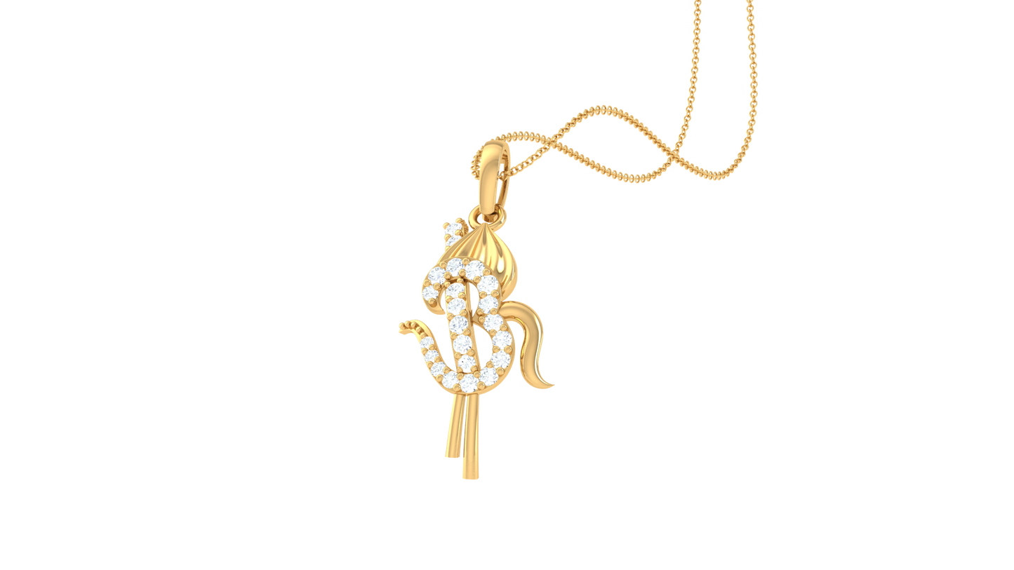 Devotional 0.13 ct Lab Grown Diamond Pendant Without Chain