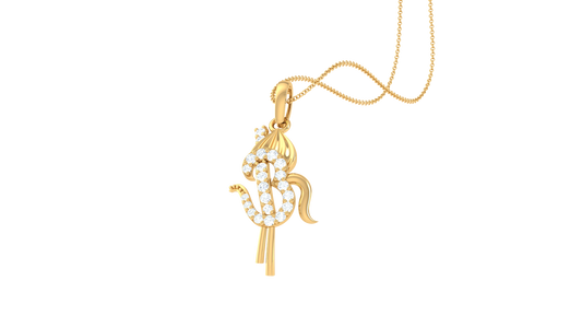 Devotional 0.13 ct Lab Grown Diamond Pendant Without Chain