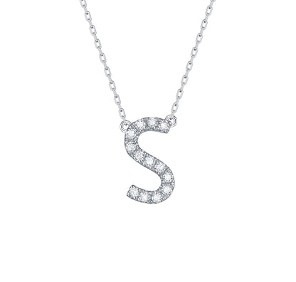 Charm 0.21ct “S” Lab Grown Diamond Pendant