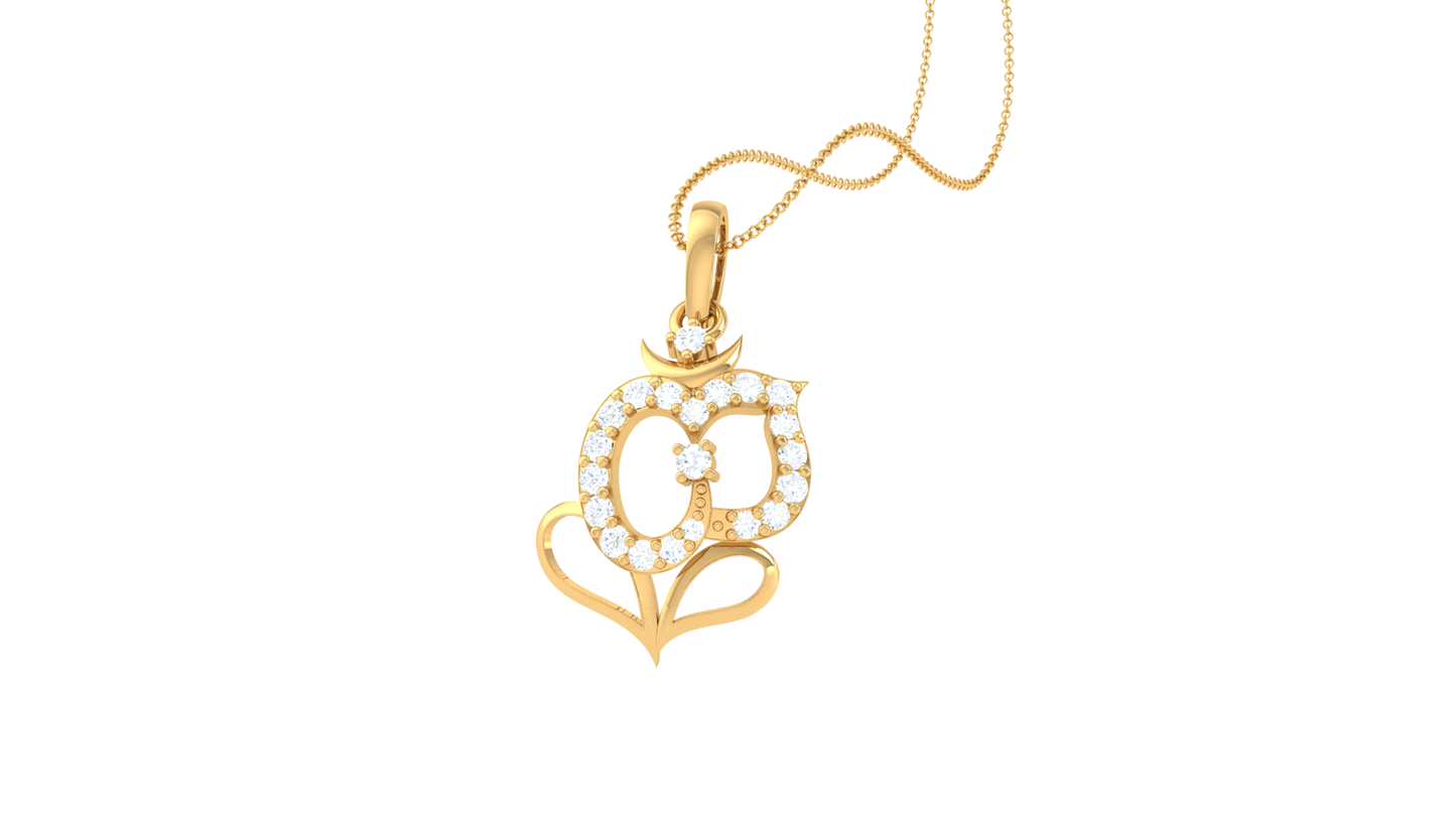 Devotional 0.15 ct Lab Grown Diamond Pendant Without Chain