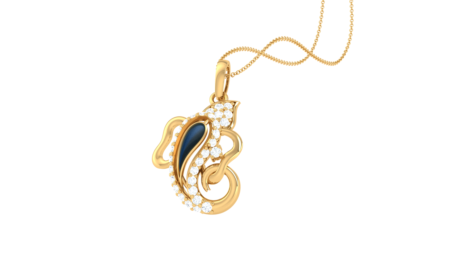 Devotional 0.20 ct Lab Grown Diamond Pendant Without Chain