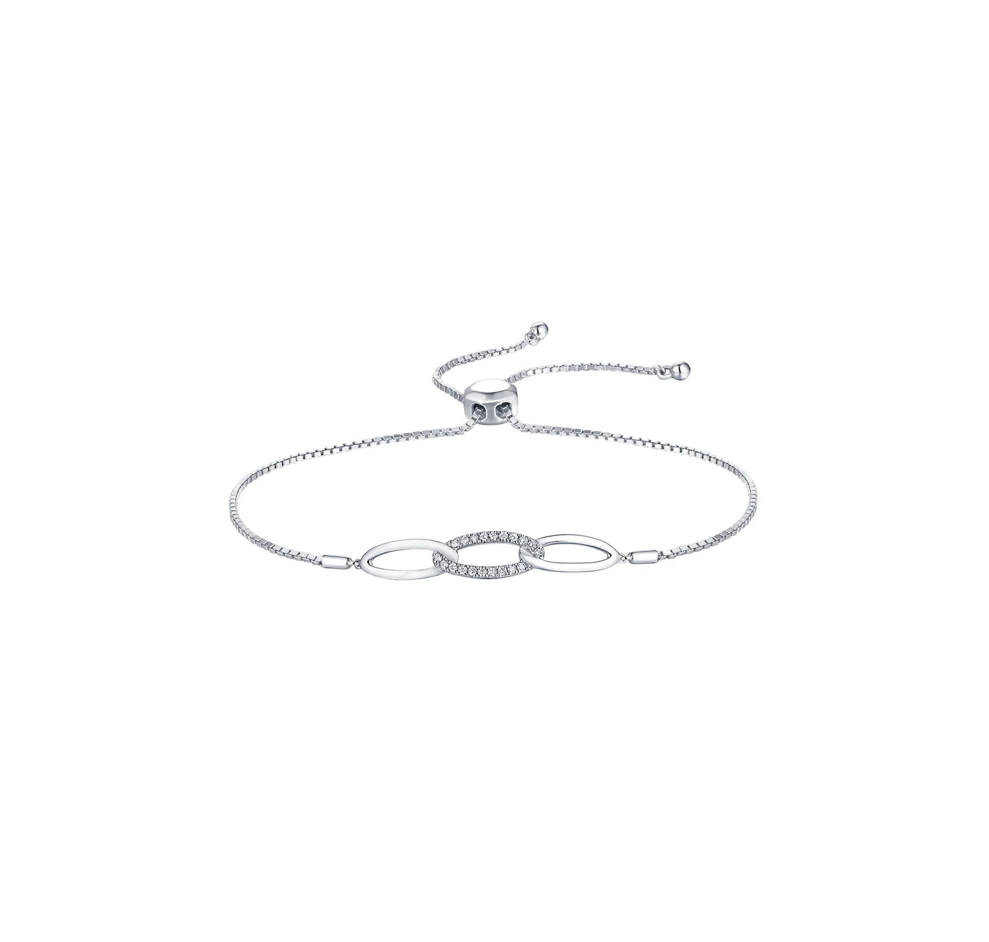 Essentia 0.13 ct Link Bracelet Lab Grown Diamond Bracelet