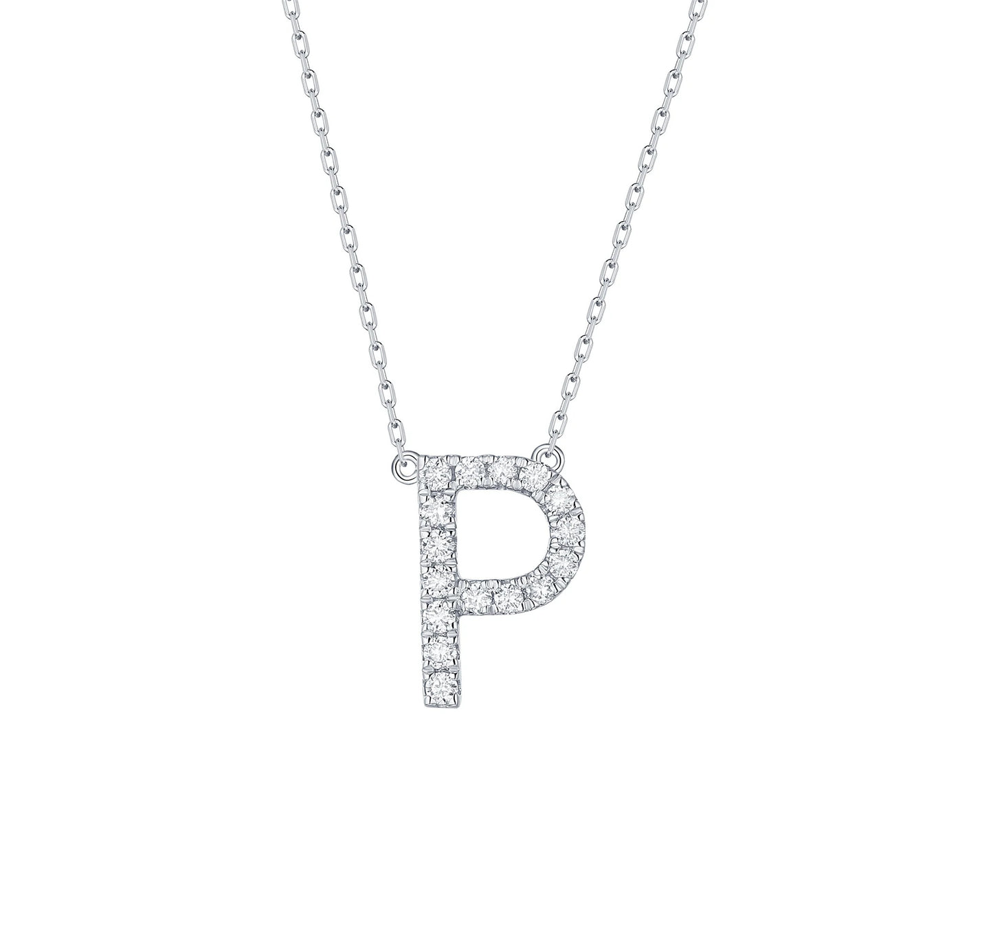Charm 0.22ct “P” Lab Grown Diamond Pendant