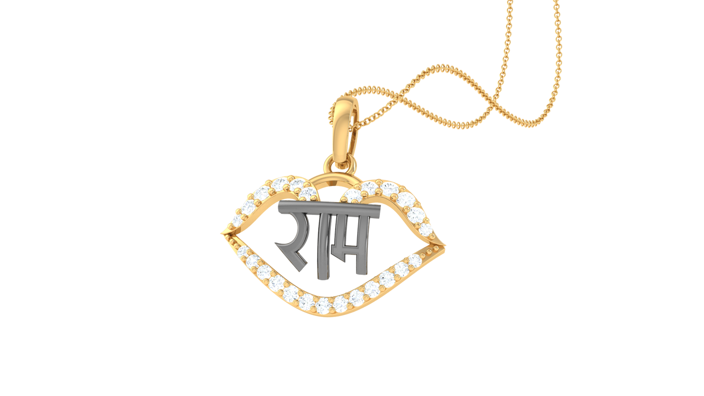 Devotional 0.14 ct Lab Grown Diamond Pendant Without Chain