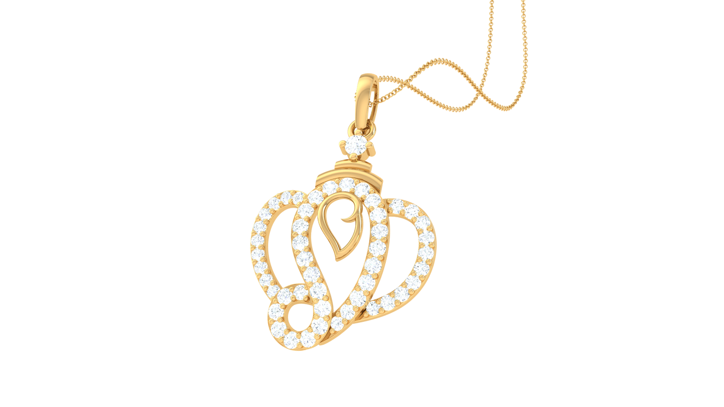 Devotional 0.35 ct Lab Grown Diamond Pendant Without Chain
