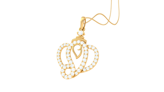 Devotional 0.35 ct Lab Grown Diamond Pendant Without Chain