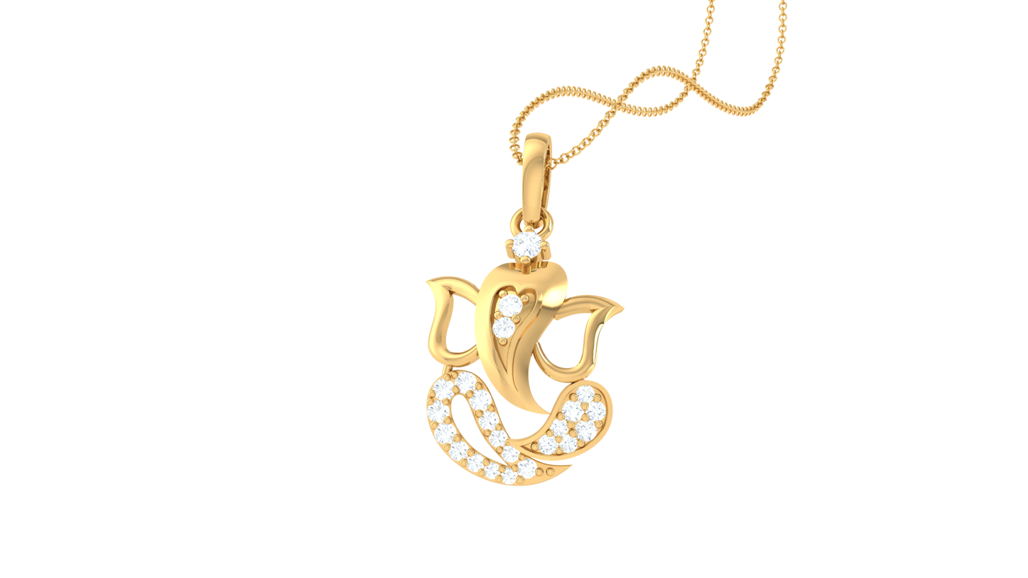 Devotional 0.12 ct Lab Grown Diamond Pendant Without Chain