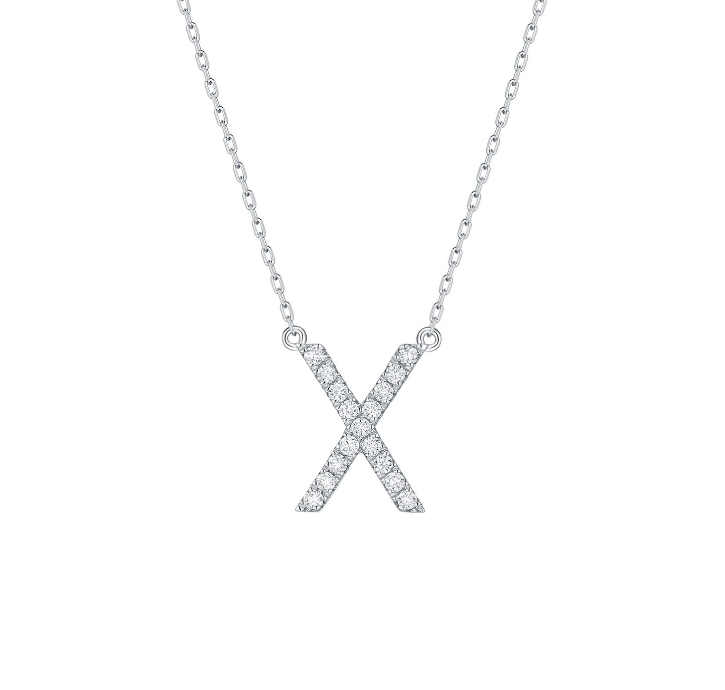 Charm 0.20ct “X” Lab Grown Diamond Pendant
