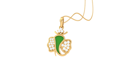 Devotional 0.14 ct Lab Grown Diamond Pendant Without Chain