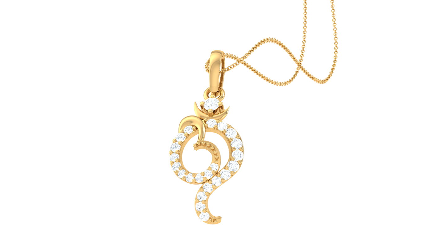 Devotional 0.14 ct Lab Grown Diamond Pendant Without Chain