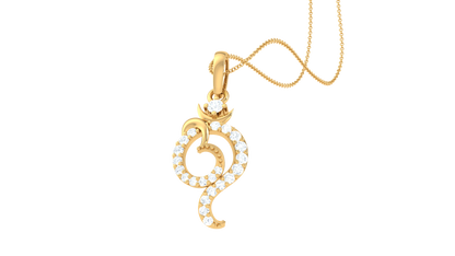 Devotional 0.14 ct Lab Grown Diamond Pendant Without Chain
