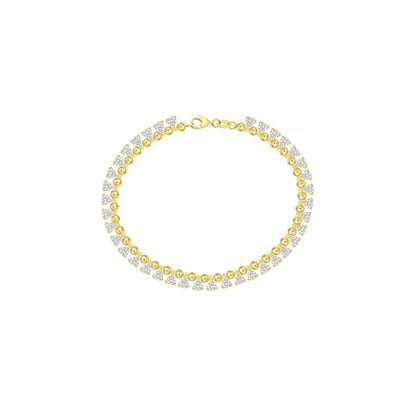 Luminous 3.21 ct Round Lab Grown Diamond Bracelet
