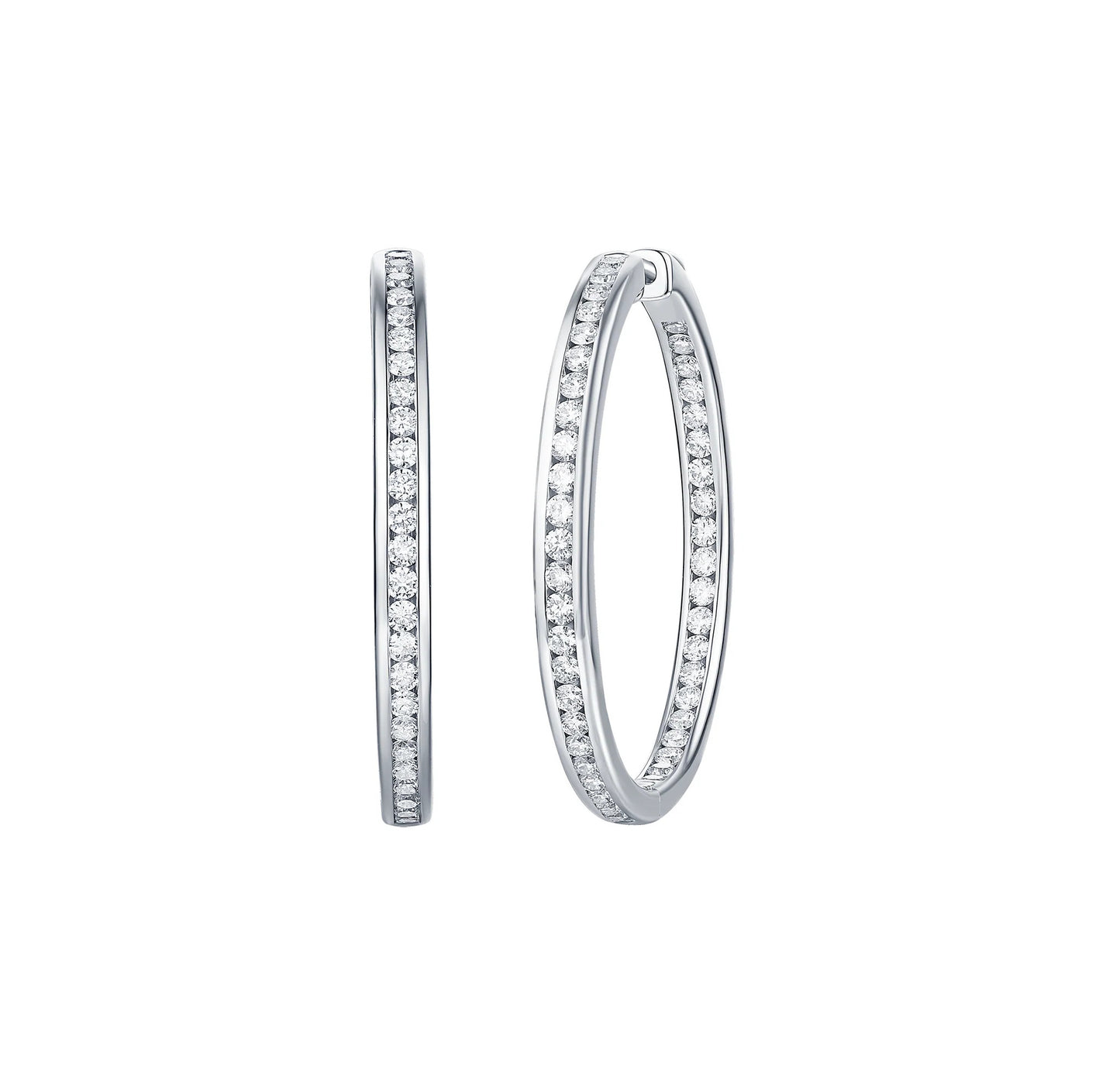 Essentia Channel 3.0 ct Lab Grown Diamond Earrings