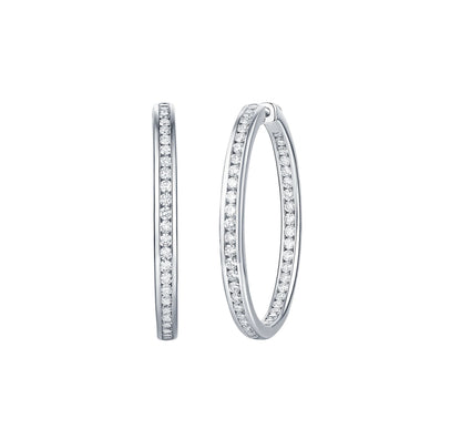 Essentia Channel 3.0 ct Lab Grown Diamond Earrings