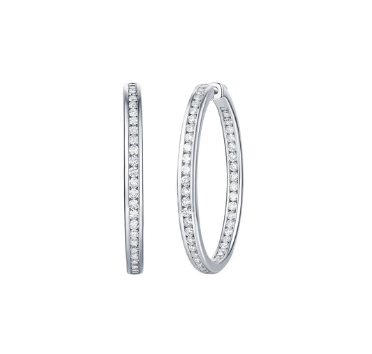 Essentia Channel 3.0 ct Lab Grown Diamond Earrings