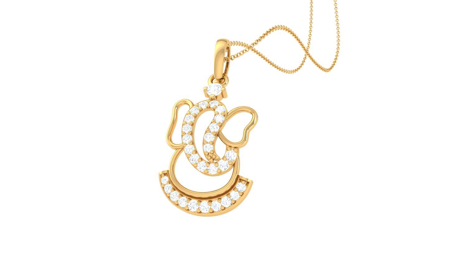 Devotional 0.15 ct Lab Grown Diamond Pendant Without Chain