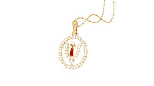 Devotional 0.21 ct Lab Grown Diamond Pendant Without Chain