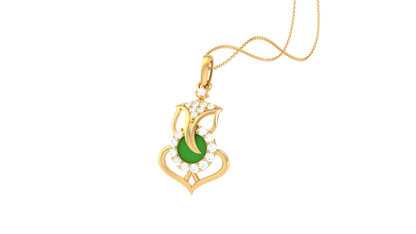 Devotional 0.18 ct Lab Grown Diamond Pendant Without Chain