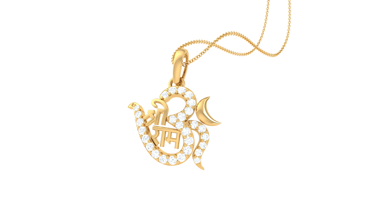 Devotional 0.16 ct Lab Grown Diamond Pendant Without Chain