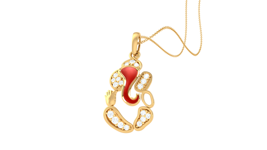 Devotional 0.11 ct Lab Grown Diamond Pendant Without Chain