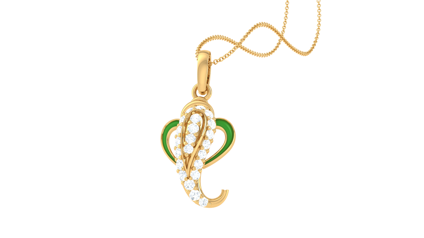 Devotional 0.16 ct Lab Grown Diamond Pendant Without Chain