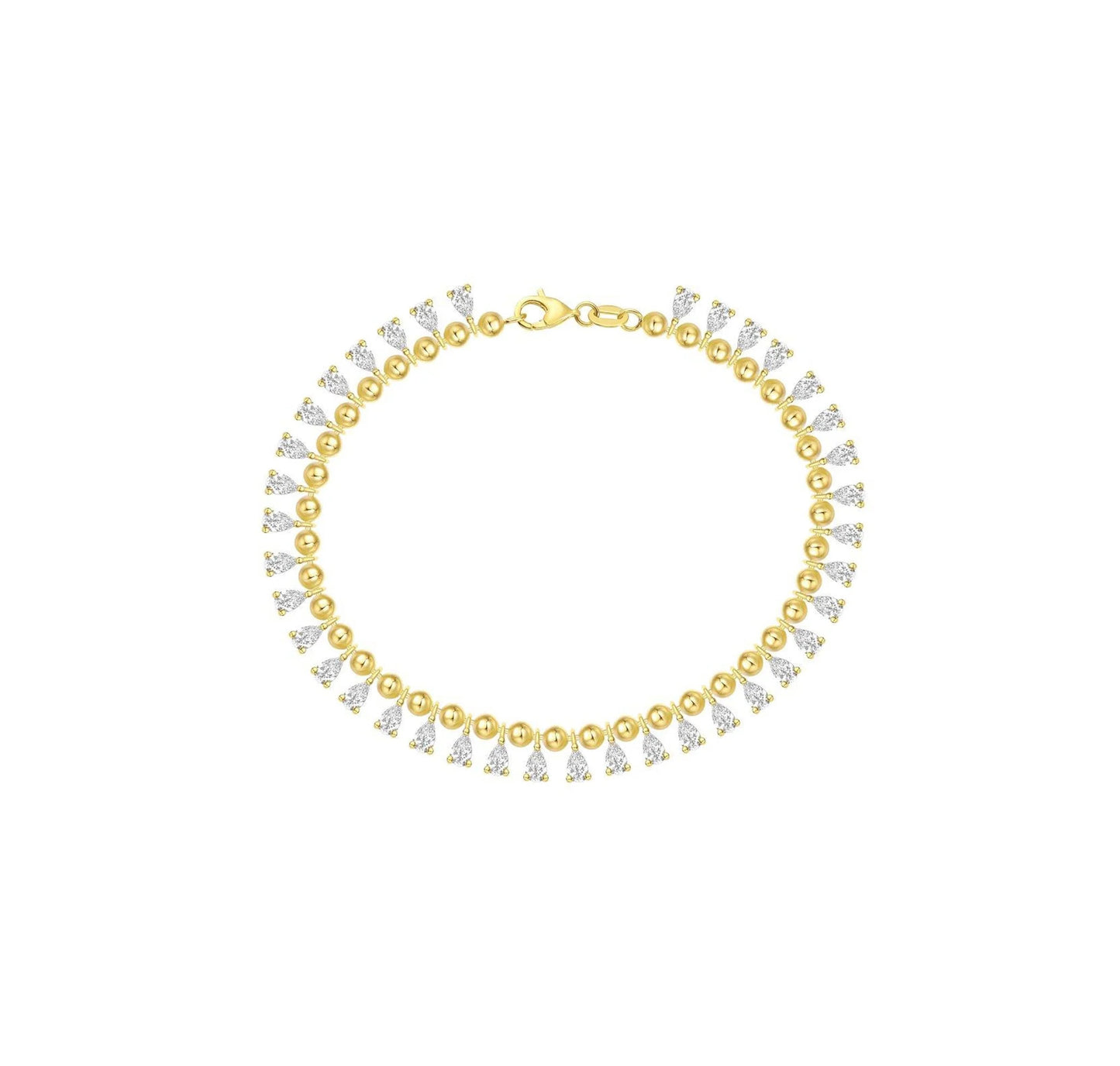 Luminous 3.21 ct Pear Lab Grown Diamond Bracelet