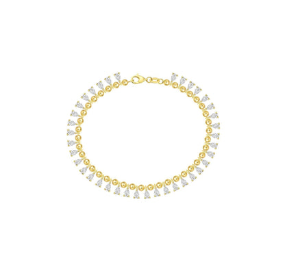 Luminous 3.21 ct Pear Lab Grown Diamond Bracelet
