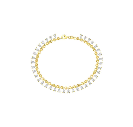 Luminous 3.21 ct Pear Lab Grown Diamond Bracelet