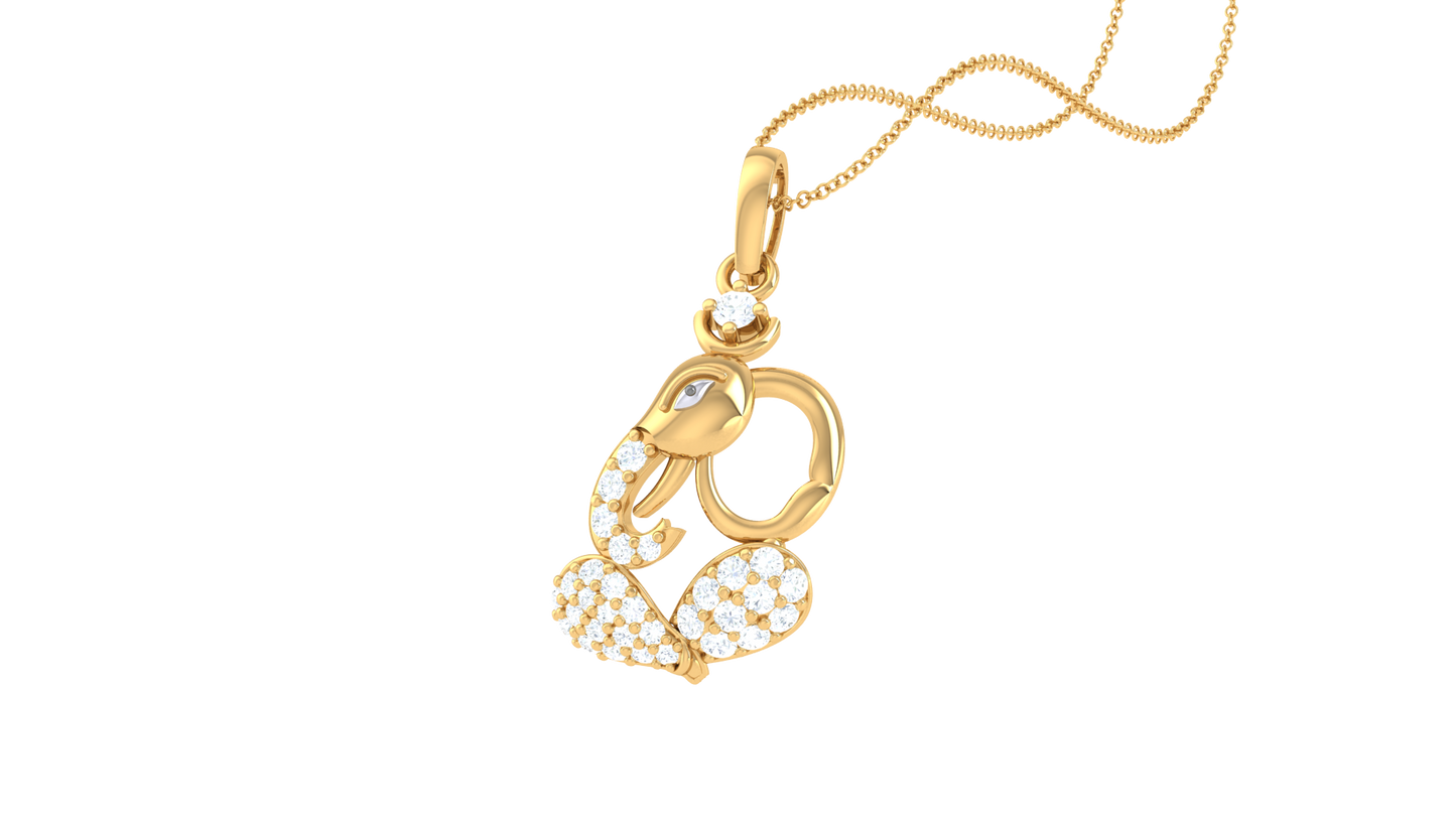 Devotional 0.20 ct Lab Grown Diamond Pendant Without Chain