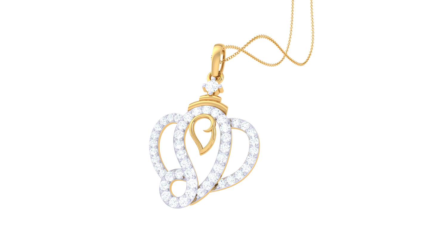 Devotional 0.35 ct Lab Grown Diamond Pendant Without Chain