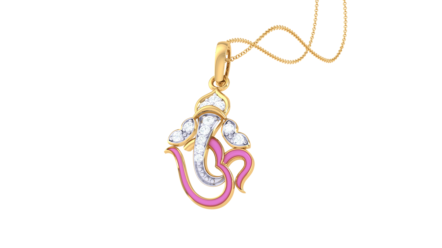 Devotional 0.07 ct Lab Grown Diamond Pendant Without Chain