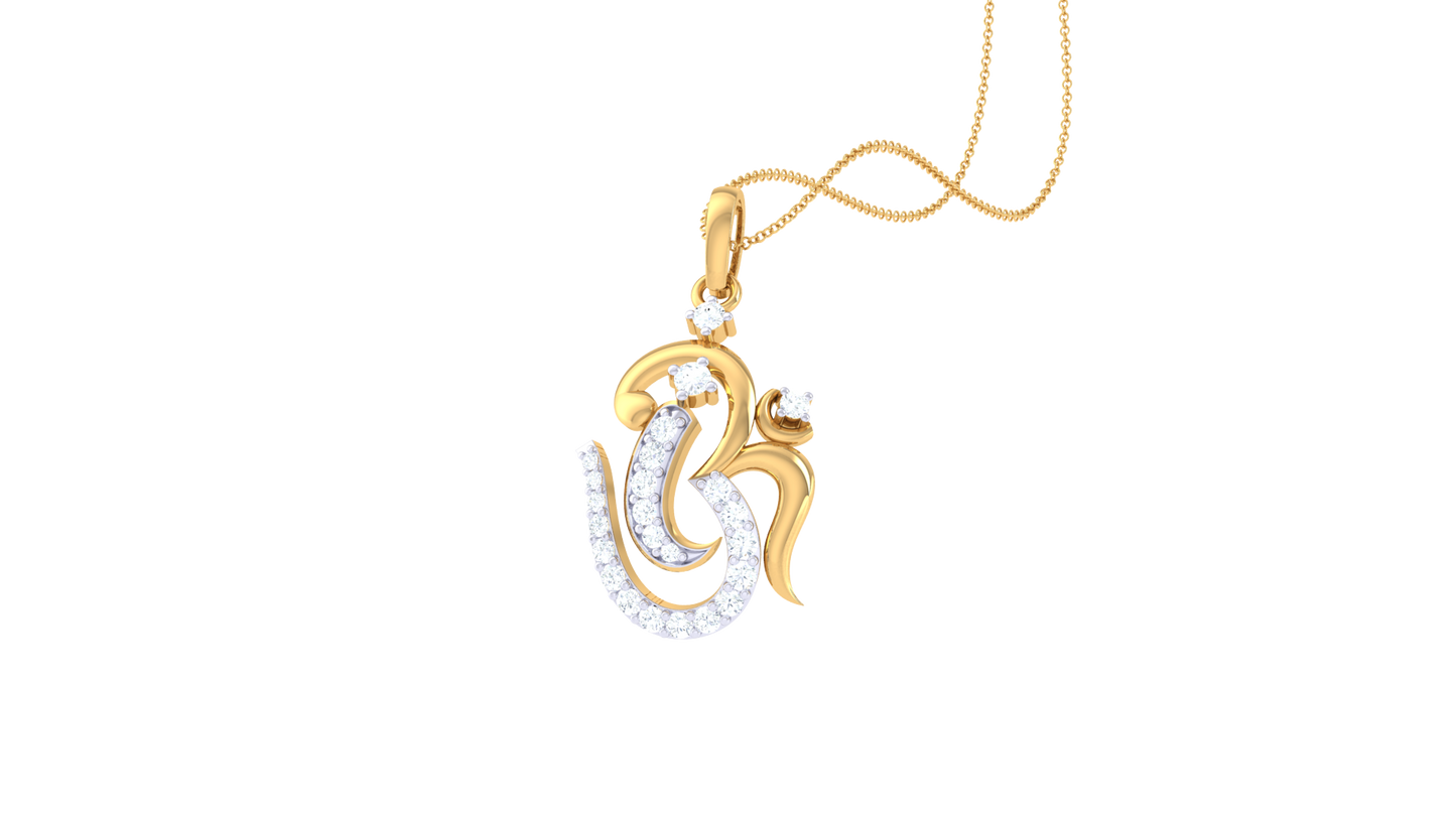 Devotional 0.17 ct Lab Grown Diamond Pendant Without Chain