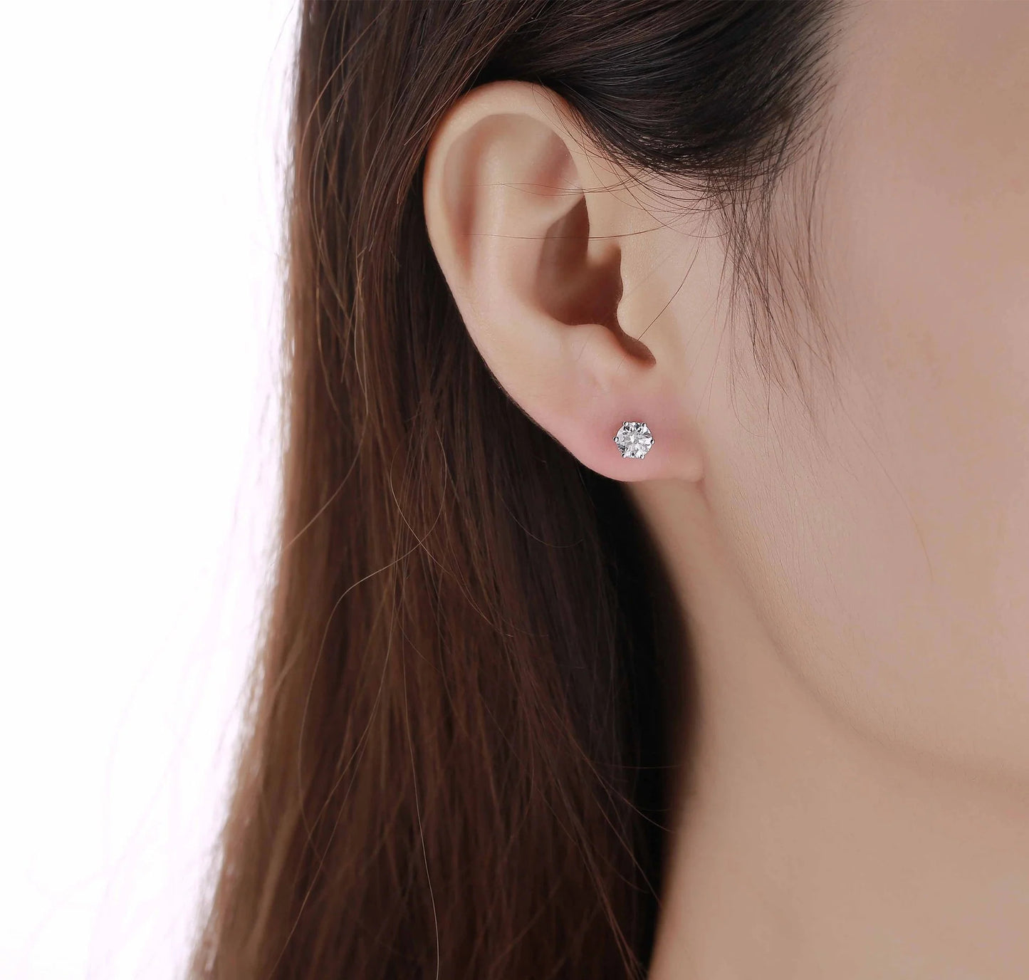 Solitaire 0.80 ct Lab Grown Diamond Earrings
