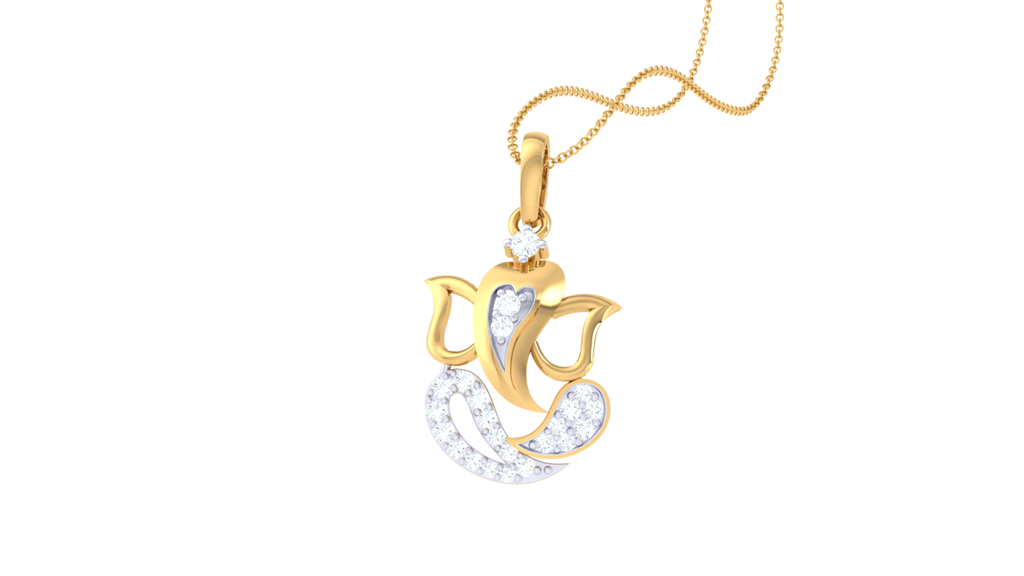 Devotional 0.12 ct Lab Grown Diamond Pendant Without Chain