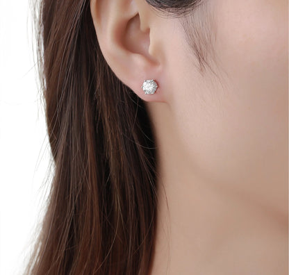 Solitaire 1.50 ct Lab Grown Diamond Earrings