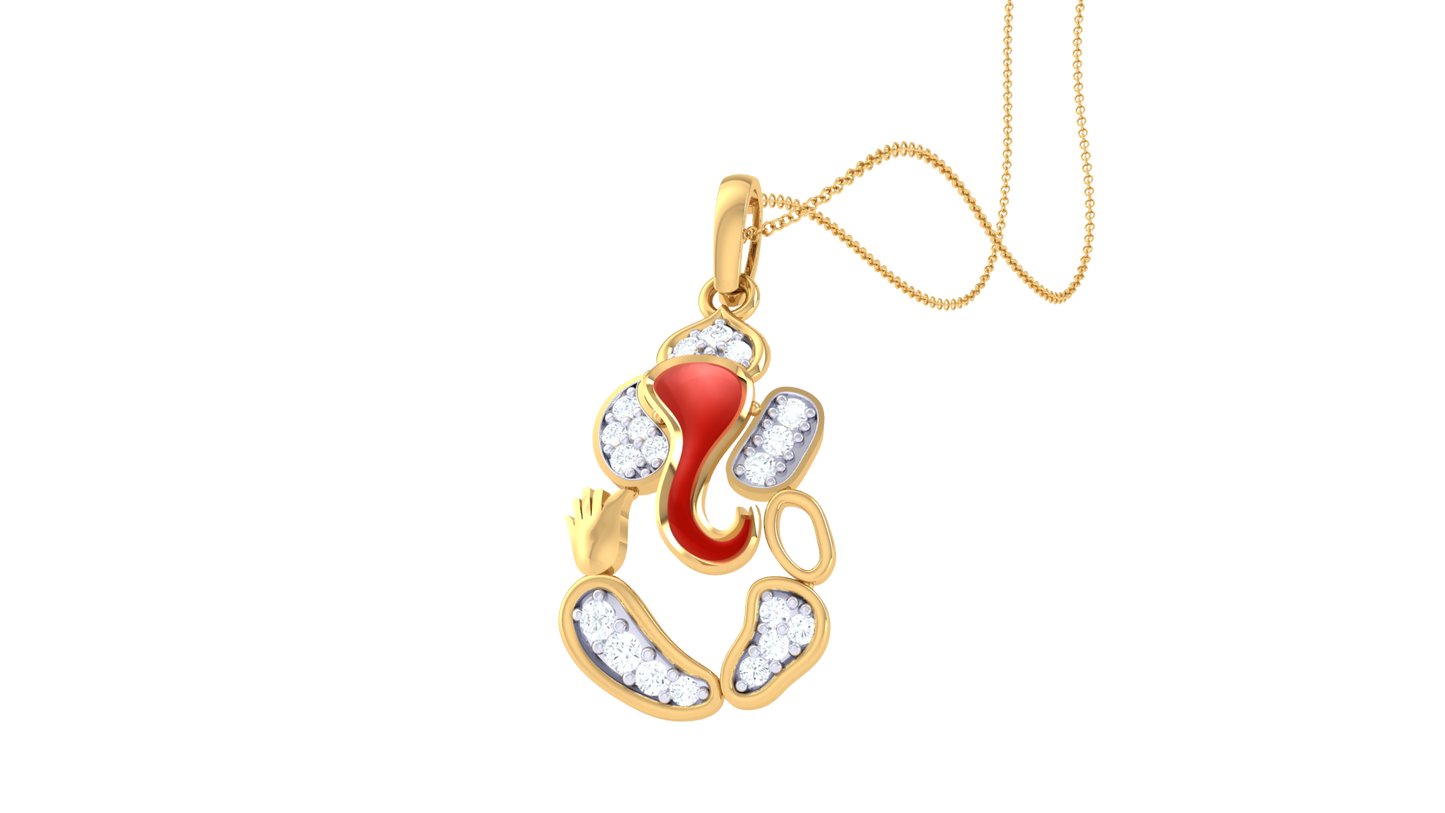 Devotional 0.11 ct Lab Grown Diamond Pendant Without Chain