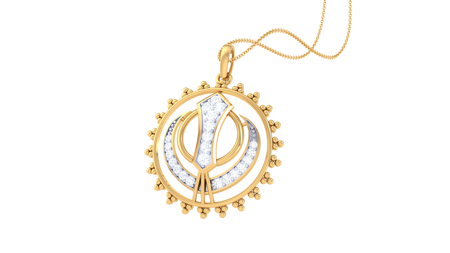 Devotional 0.19 ct Lab Grown Diamond Pendant Without Chain