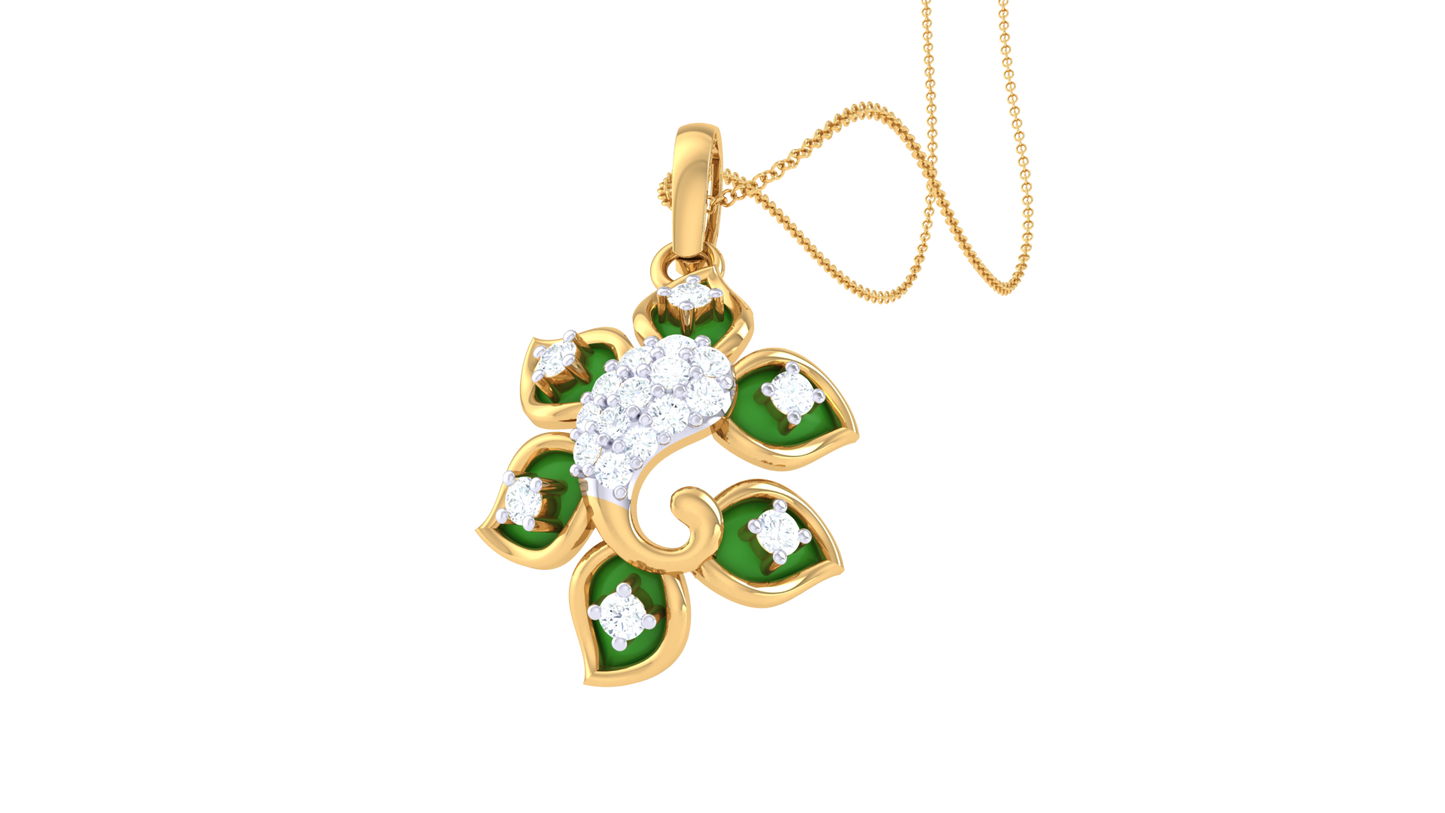 Devotional 0.11 ct Lab Grown Diamond Pendant Without Chain
