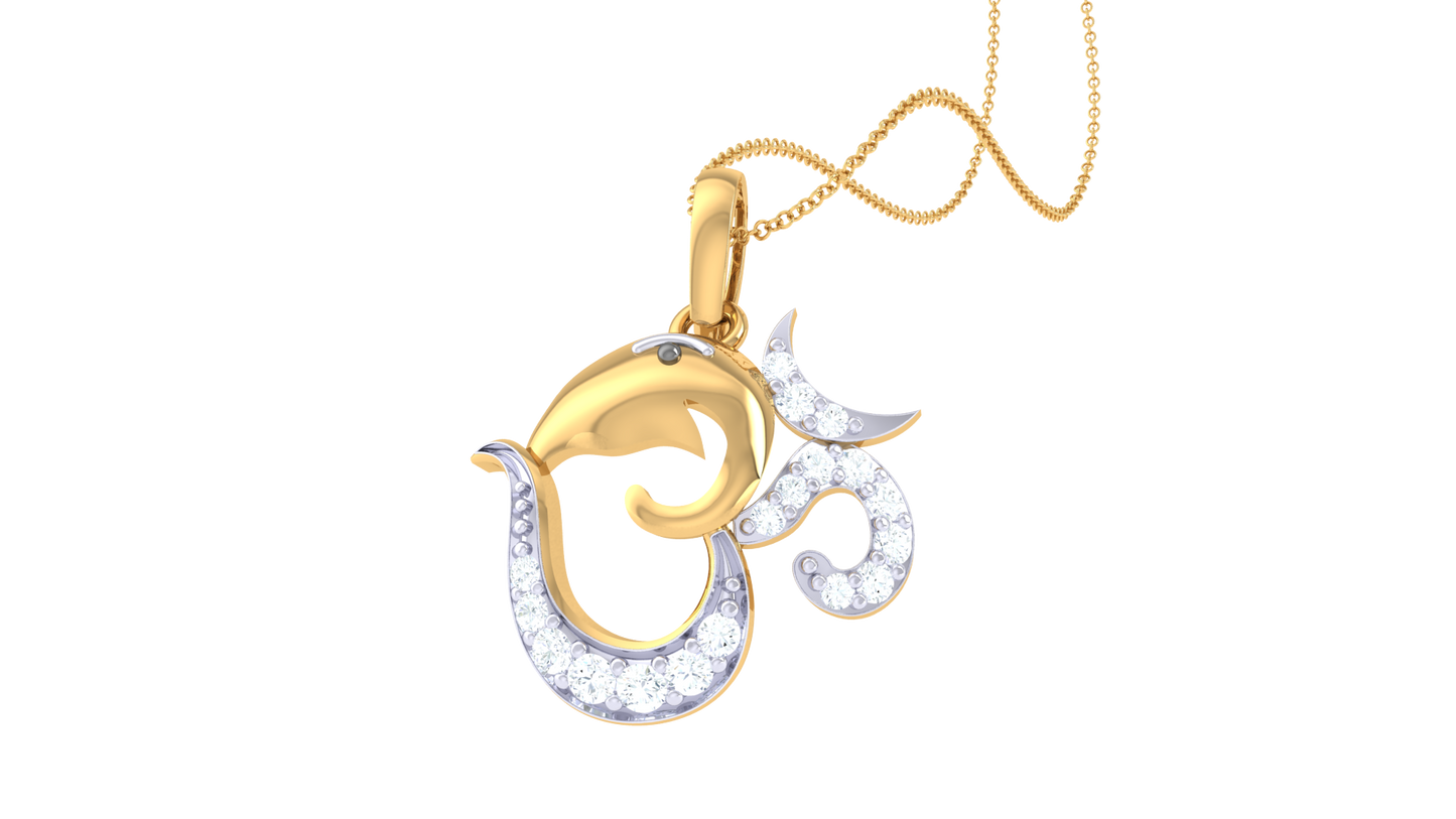 Devotional 0.11 ct Lab Grown Diamond Pendant Without Chain