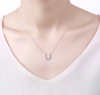 Charm 0.24ct “U” Lab Grown Diamond Pendant