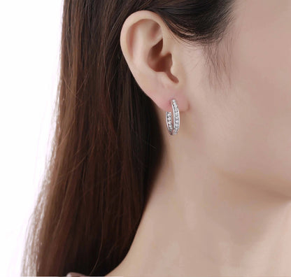 Essentia Channel 1.00 ct Lab Grown Diamond Earrings