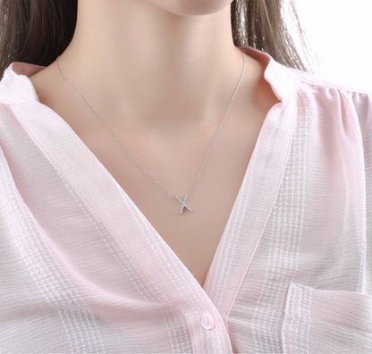 Charm 0.20ct “X” Lab Grown Diamond Pendant