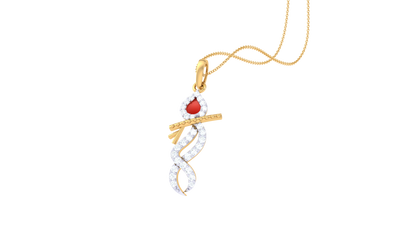 Devotional 0.16 ct Lab Grown Diamond Pendant Without Chain