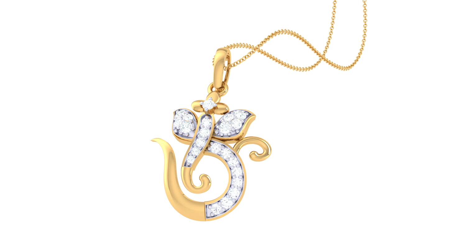 Devotional 0.14 ct Lab Grown Diamond Pendant Without Chain