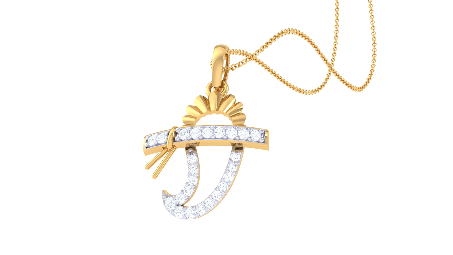 Devotional 0.11 ct Lab Grown Diamond Pendant Without Chain