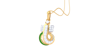 Devotional 0.14 ct Lab Grown Diamond Pendant Without Chain