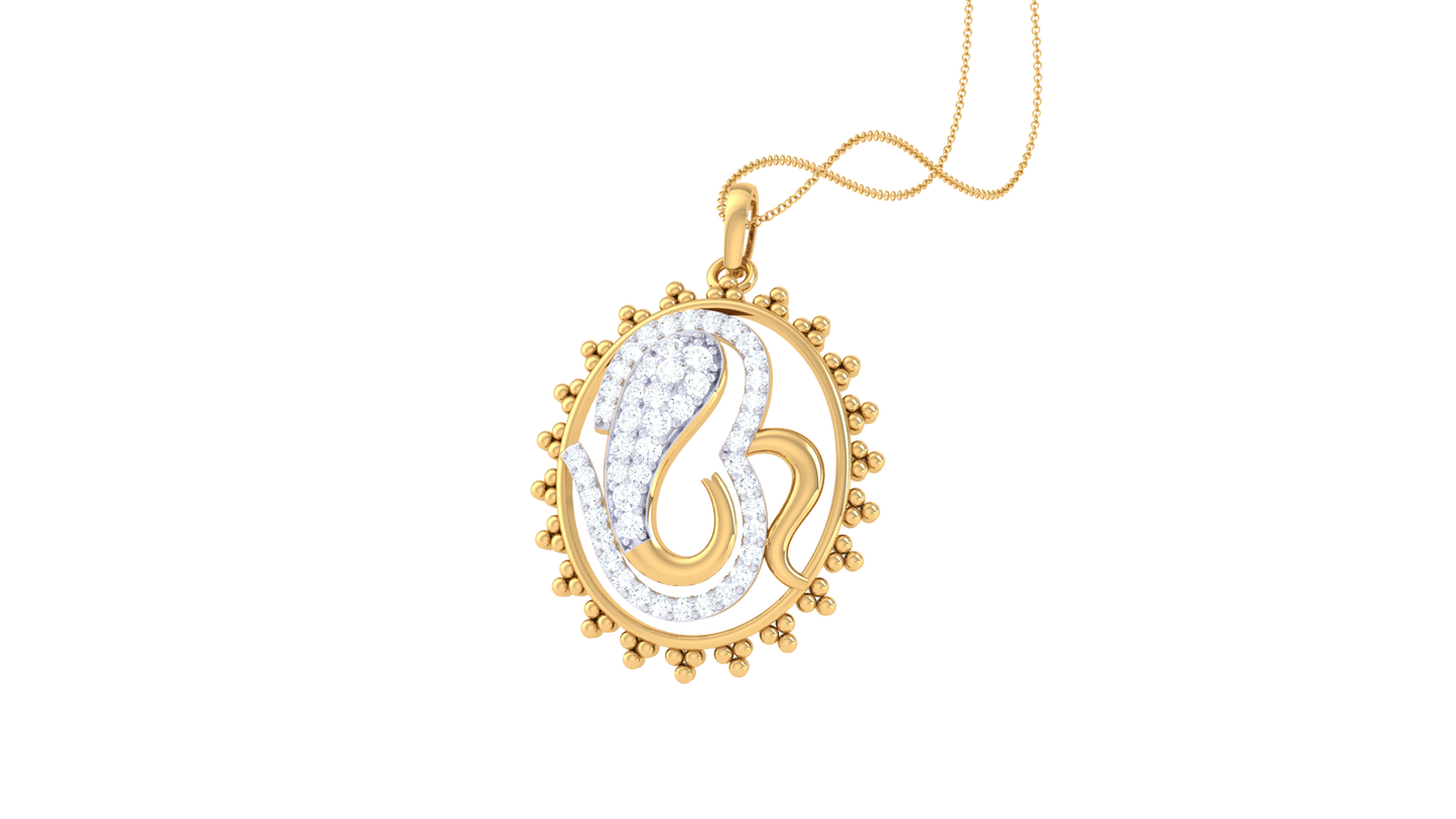 Devotional 0.38 ct Lab Grown Diamond Pendant Without Chain