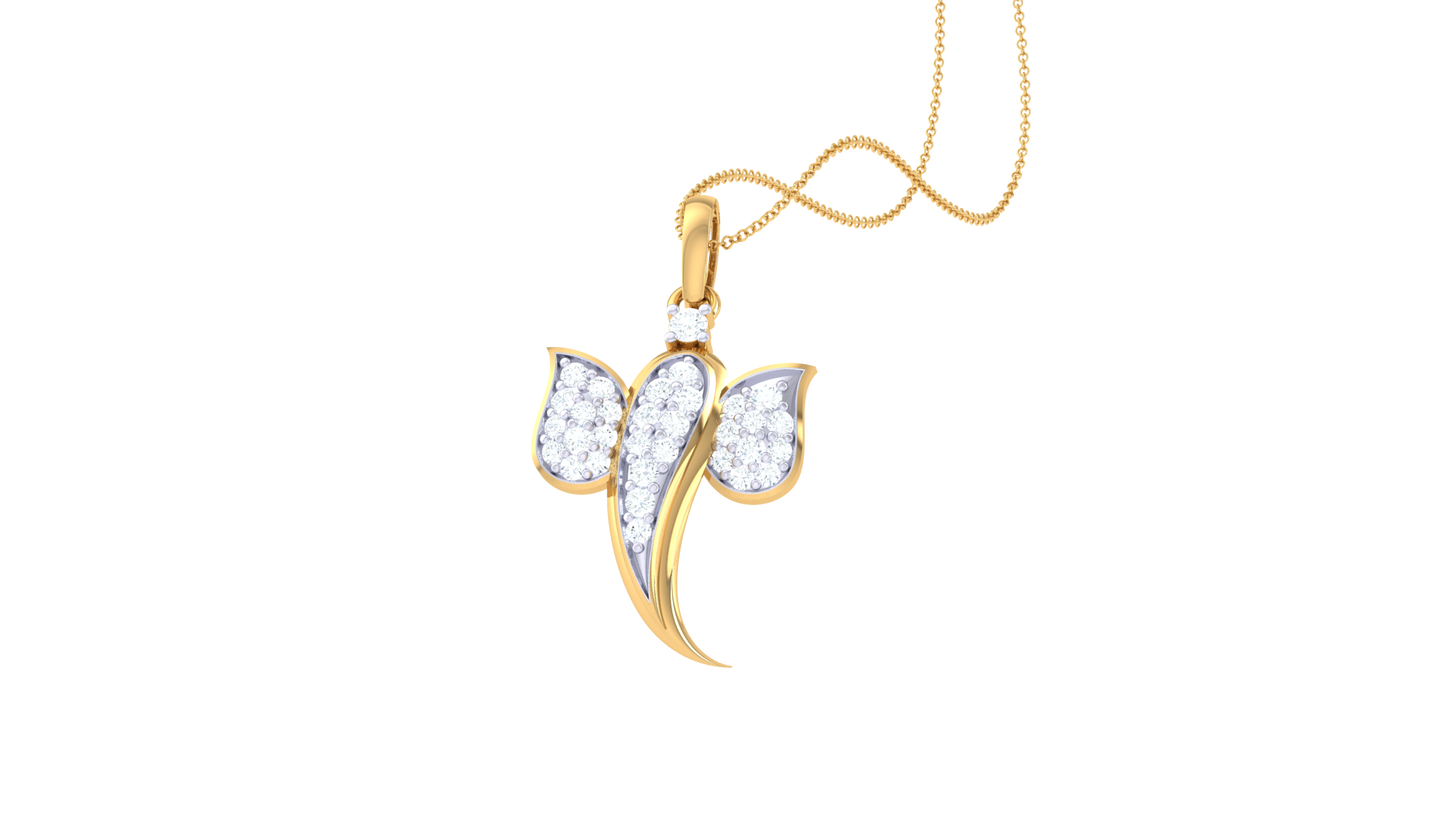 Devotional 0.22 ct Lab Grown Diamond Pendant Without Chain